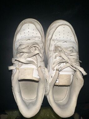 Kids Nike Air Force 1 Low Triple White Size 1Y Used Condition